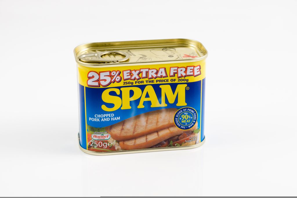 Spam canned meat