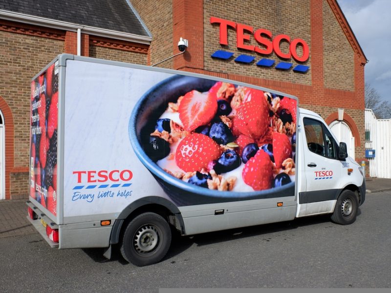 Tesco delivery van