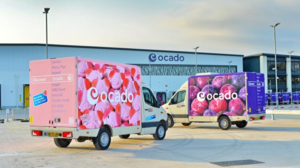 Ocado van - re joint venture with M&S