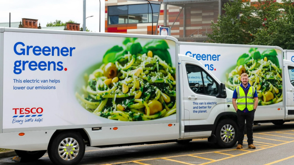 Tesco electric delivery vans