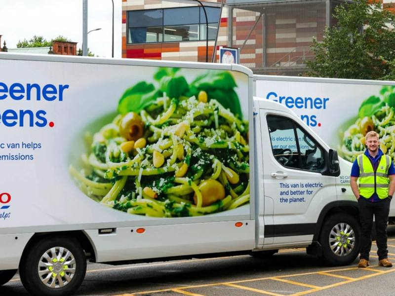 Tesco electric delivery vans