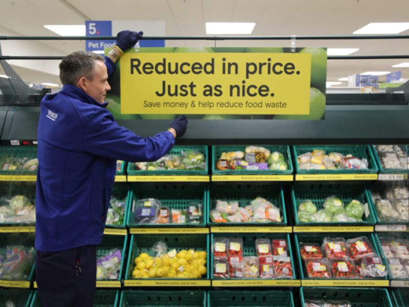 Tesco store signage