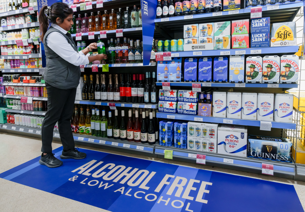 Waitrose alcohol free area