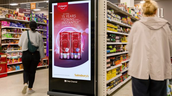 Sainsbury's digital screen