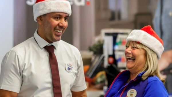 Tesco Christmas staff