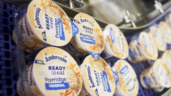 Premier Foods has published its half-year results revealing the business has made a strong start to the year, thus allowing it to drop its brand's prices, here showing one of the group's brand's: Ambrosia pots.