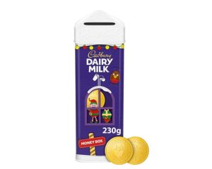 Cadbury is celebrating the return of its Cadbury Dairy Milk Chocolate Coins this Christmas, after almost a decade away from the shelves, here depicting the Cadbury product, as sold at Ocado
