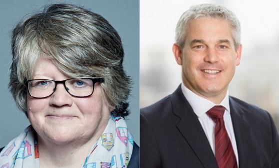 Rishi Sunak has revealed Steve Barclay as the UK's new Defra secretary following Thérèse Coffey's resignation from the post earlier today., here depicting Thérèse Coffey and Steve Barclay