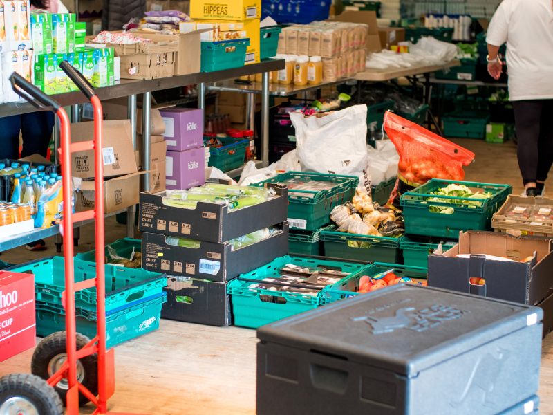 FareShare warhouse - re partnership with Premier Foods The government has awarded £13.6 million in funding to 12 food redistribution charities to help save thousands of tonnes of surplus produce from going to waste on UK farms.