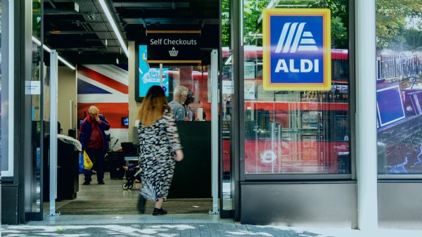 Aldi has slashed prices even further as it gears up for its biggest Christmas on record, depicting here Aldi storefront
