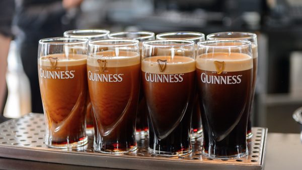 Diageo is allegedly considering selling its beer brands following its profits falling to a three-year low, leading to a company profit warning last month, here depicting Guinness beer