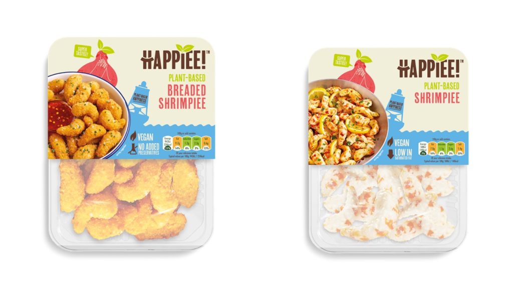 Plant-based brand Happiee has launched in Asda, in anticipation of next year's upcoming Veganuary, depicting here the Happiee products