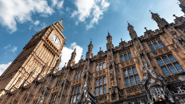 Usdaw has urged MPs to support Labour, following the party's promise to implement a ‘community policing guarantee’ to tackle retail crime, UK parliament depicted here