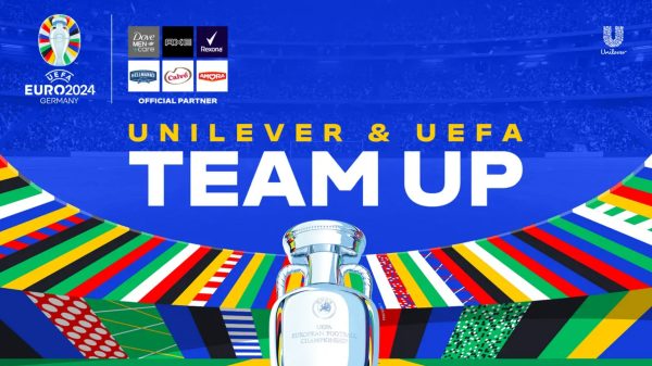 Unilever's best-known Nutrition and Personal Care brands have been named as official sponsors of the UEFA Euro 2024, depicted here as the marketing poster