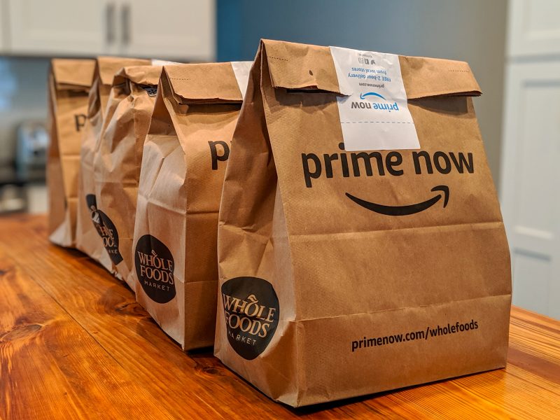 Amazon is launching upgrades for its grocery suppliers in an aim to make deliveries and deductions more transparent and dispute processes simpler and faster, here depicting Amazon Prime grocery packages