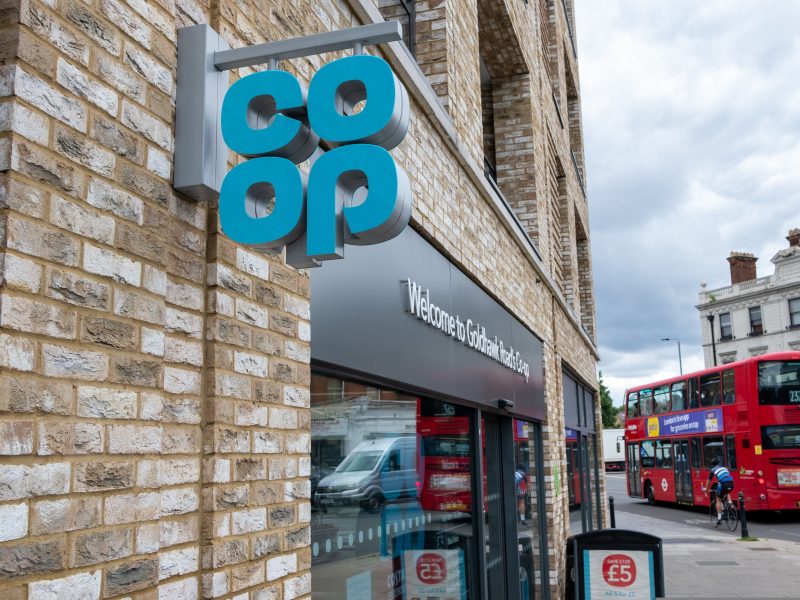 Co-op has debuted a carbon reduction scheme that financially rewards its beef supply chain farmers for sustainable farming practices, here depicting a Co-op store