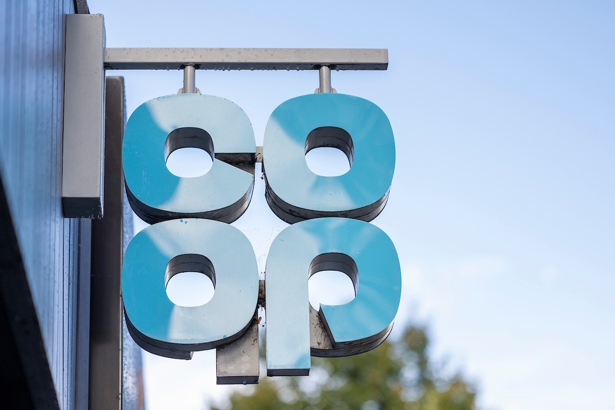 Co-op store sign