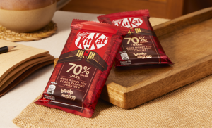 Here depicting Nestlé's limited edition KitKat Dark
