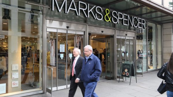M&S has appointed two new executives as the upmarket retailer aims to embark on the next phase of its "transformation", here depicting M&S store with a person walking pass