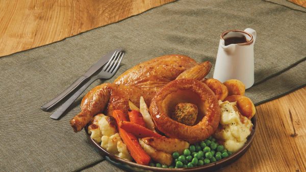 Morrisons has added a selection of British roasts to its café menus to a for customers to enjoy a budget Sunday classic dish, depicted here