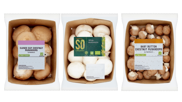 Sainsbury's mushroom packaging