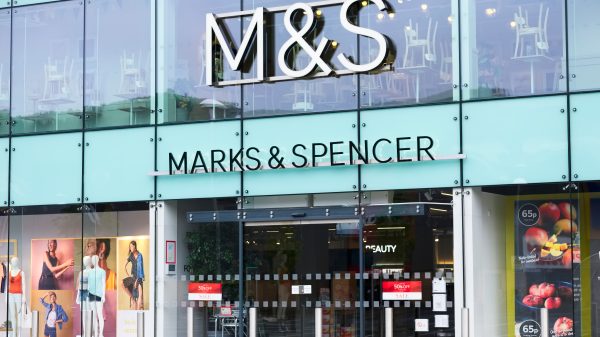 Here depicting an M&S store
