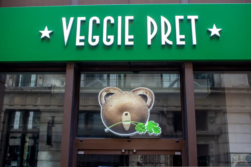 Depicting a Veggie Pret store