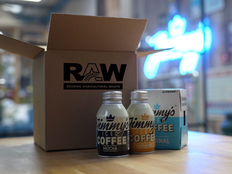 Jimmy's iced coffee x Raw Packaging