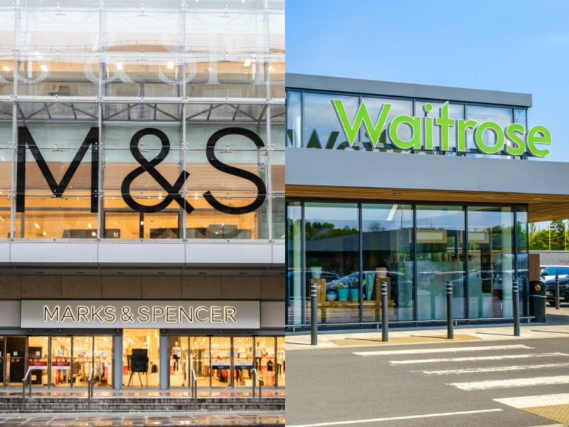 M&S and Waitrose stores