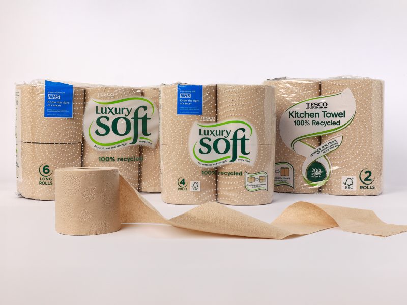Tesco recycled toilet roll
