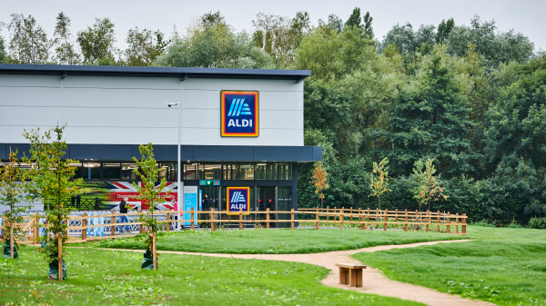 Here depicting an Aldi store