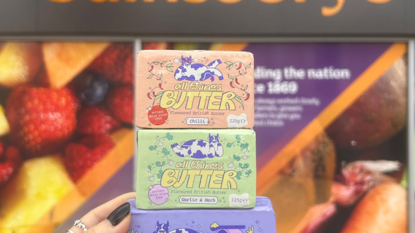 All things Butter debuts in Sainsbury's and Asda - here showing three flavours outside Sainsbury's