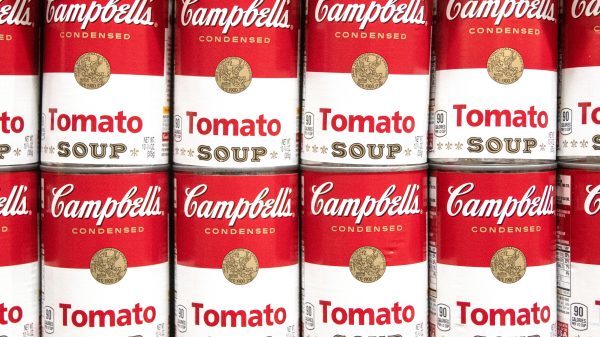 Here depicting Campbell's tomato soup