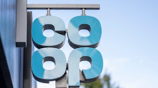 The Co-op store sign