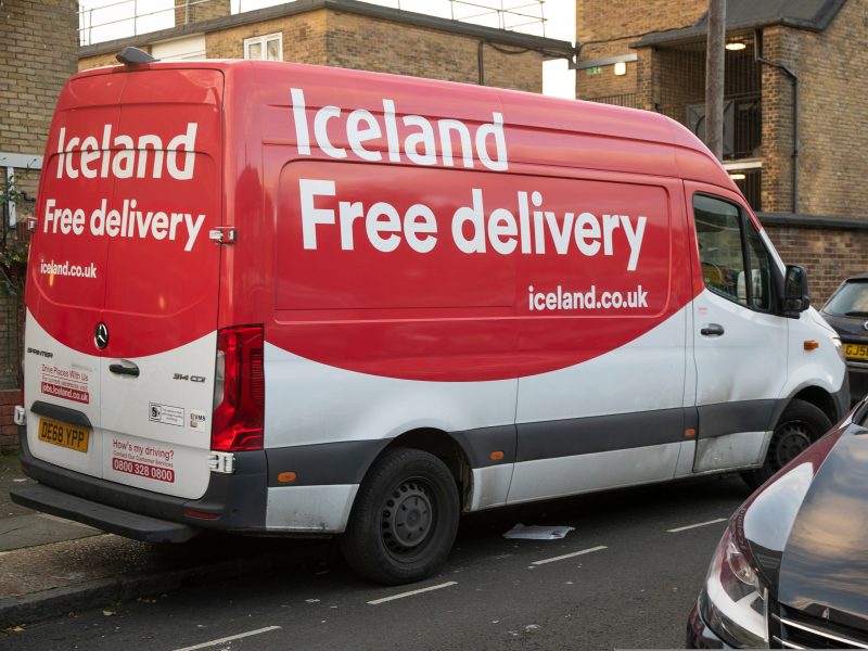 Iceland delivery van