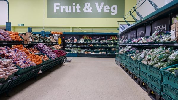 Here depicting Fruit and Veg in Tesco