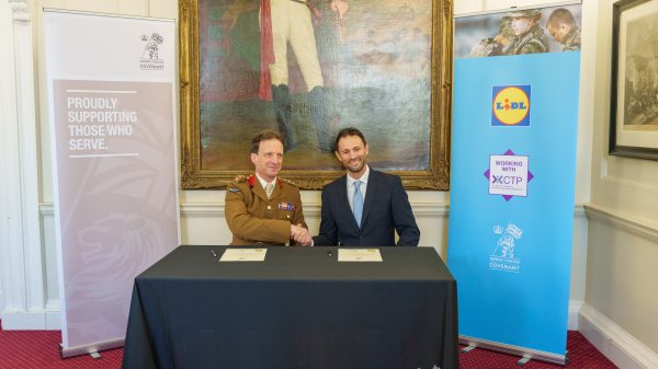 Lidl has become the first discounter to sign the Armed Forces Covenant, in a bid to further commit to its support of the armed forces community.