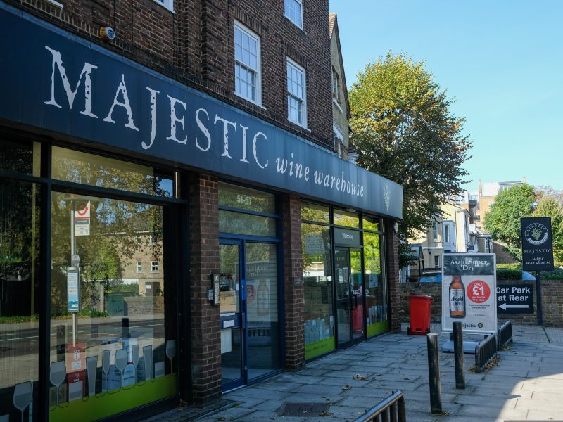 Here depicting Majestic Wines stores