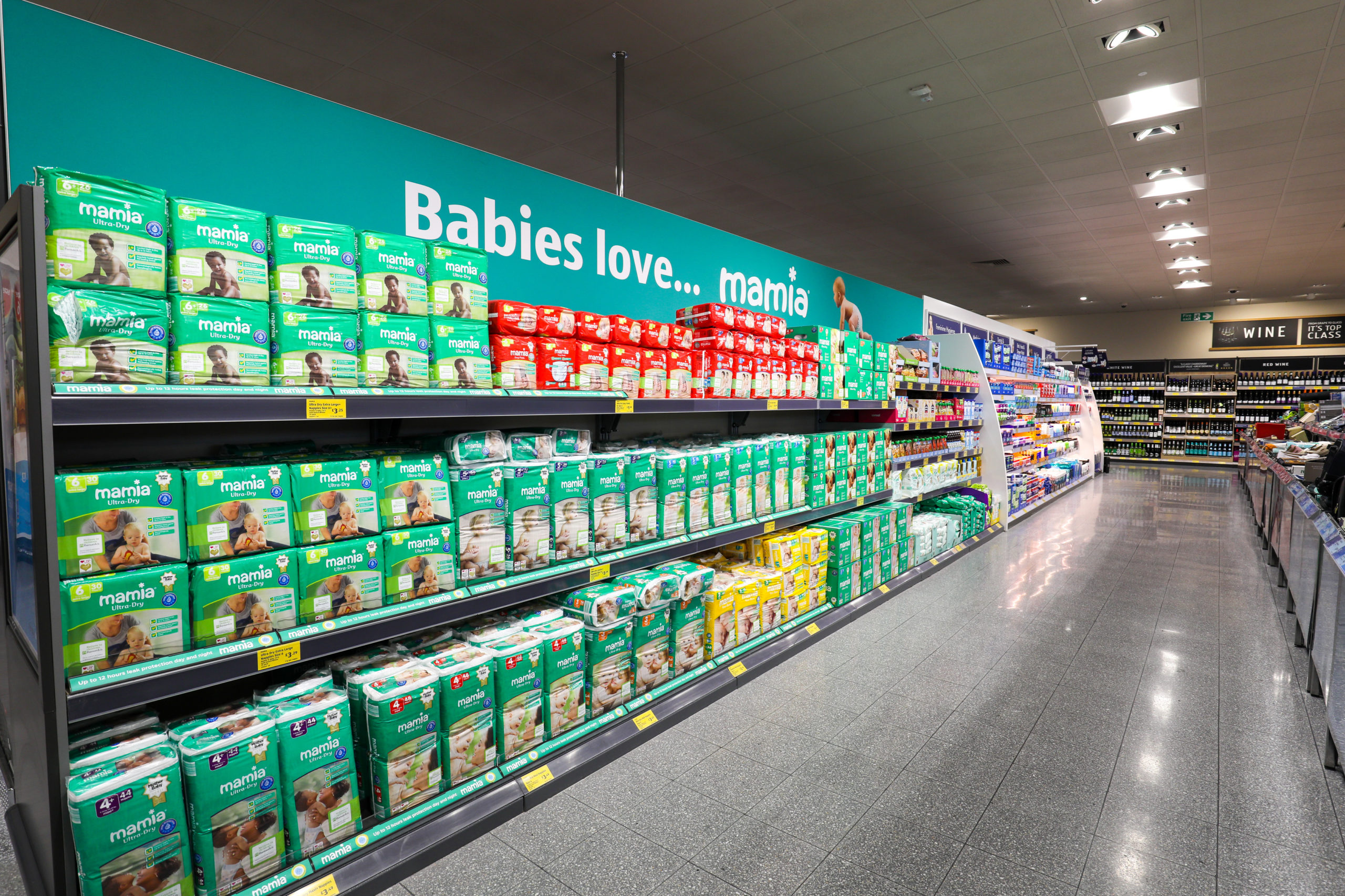 Showing Mamia Aldi infant milk products