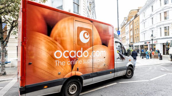 Here depicting and Ocado truck