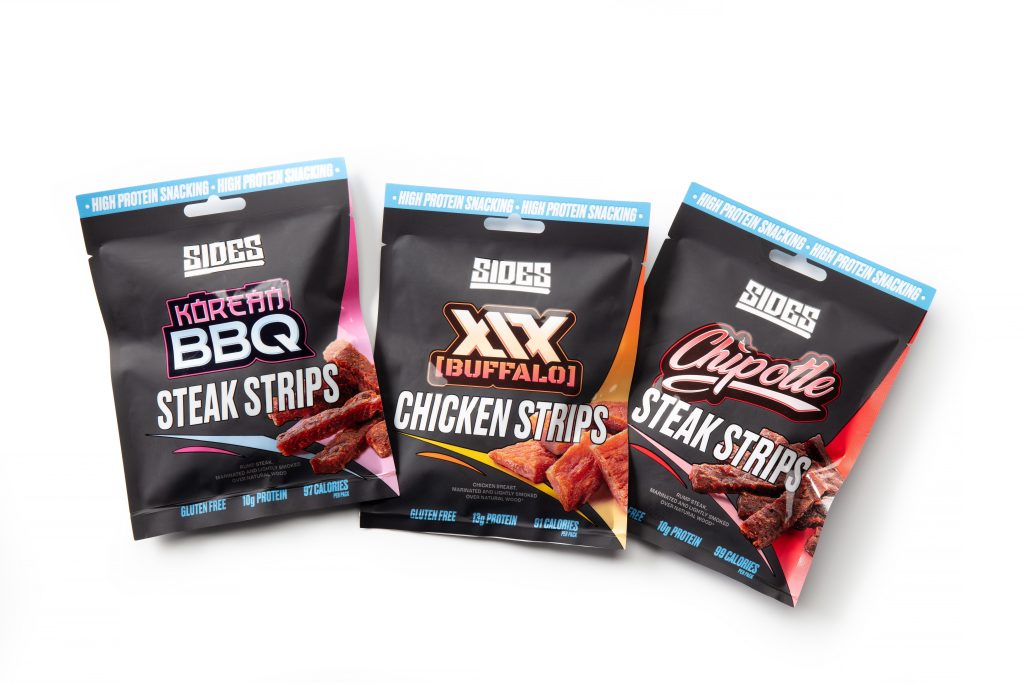 The Sidemen have debuted a new meat snacking range in Tesco as part of the YouTube sensations' latest venture into grocery products. 