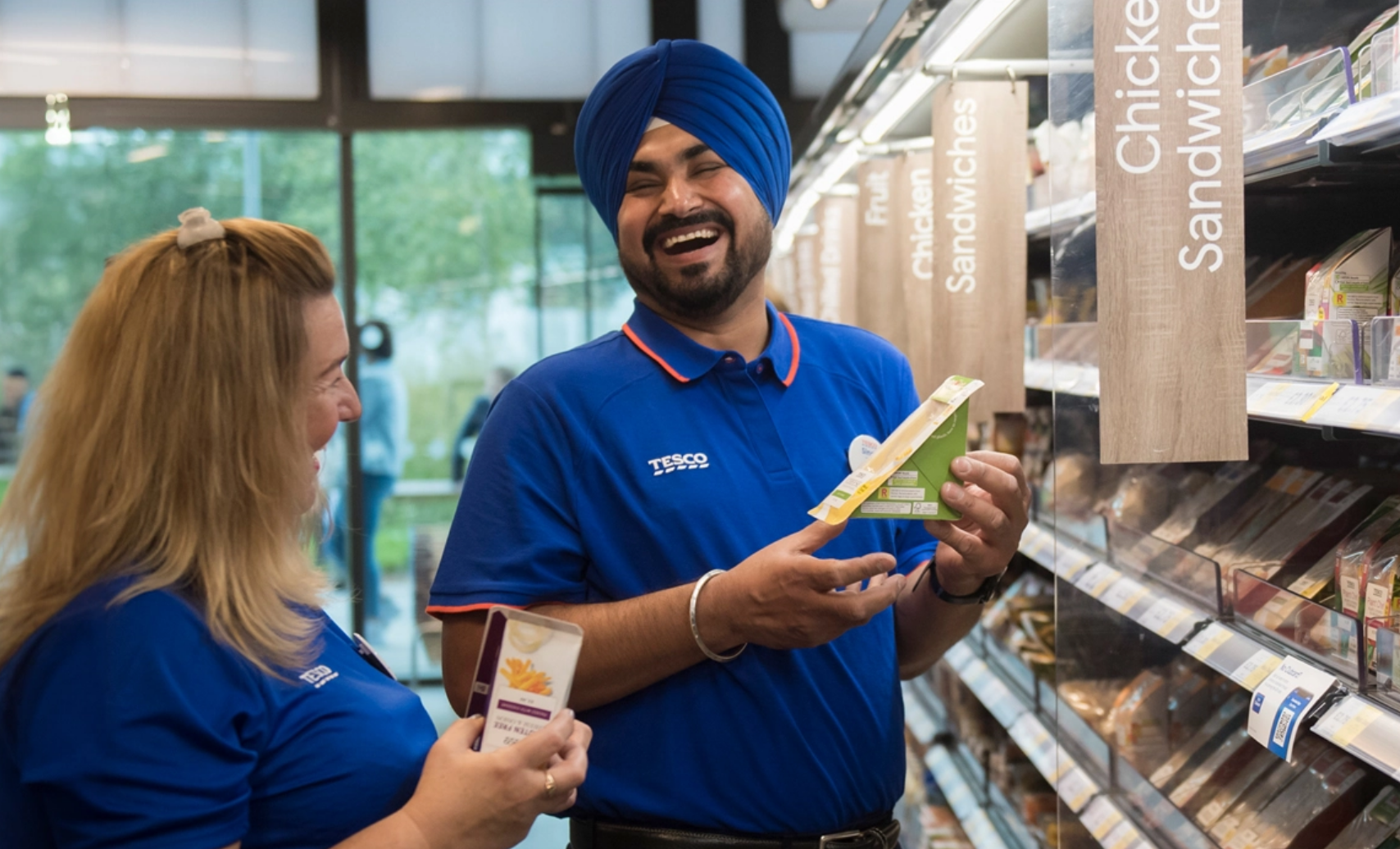 Tesco supermarket colleagues