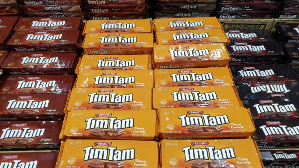 Tim Tam biscuit packs