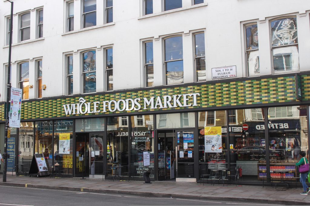 Here depicting the Whole Foods Market Fulham location