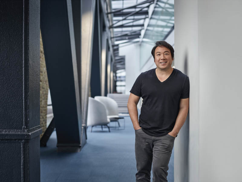 Here depicting Deliveroo CEO Will SHu - Deliveroo CEO has praised the development of its grocery arm but stressed there was still "a real expansion opportunity" for customers who had not interacted with the division.