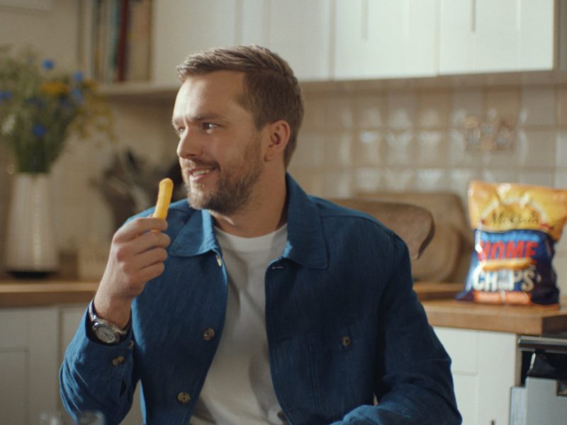 McCain - here depicting Iain Sterling eating a chip