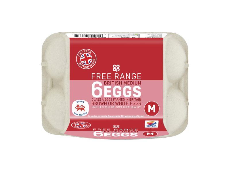Co-op British white eggs