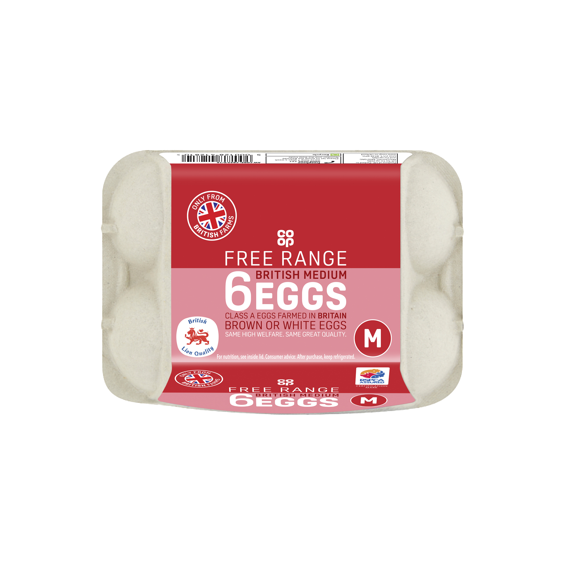 Co-op British white eggs