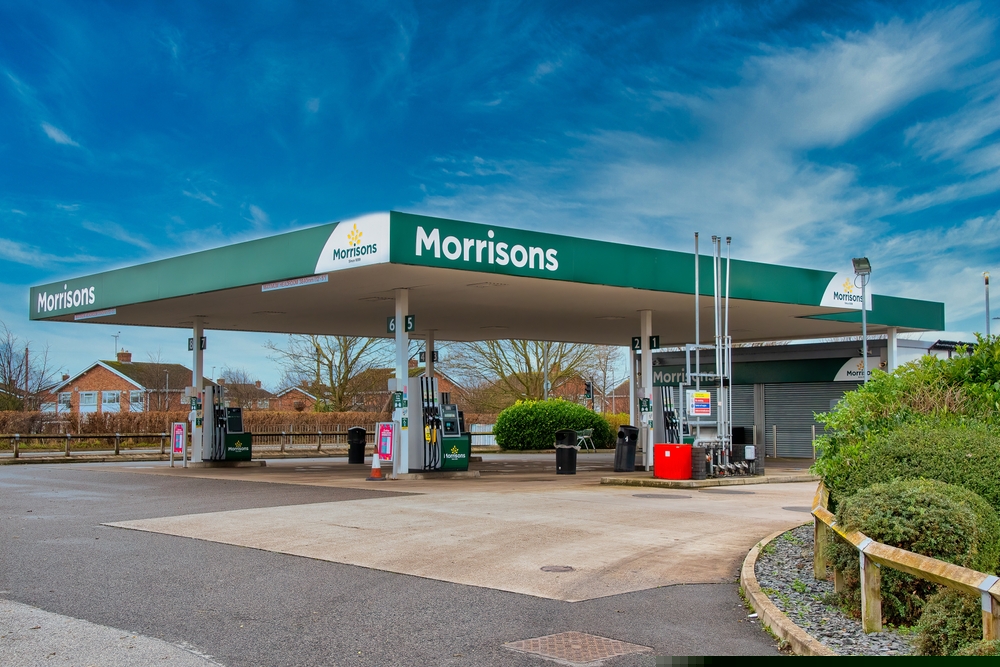 Morrisons petrol forecourt