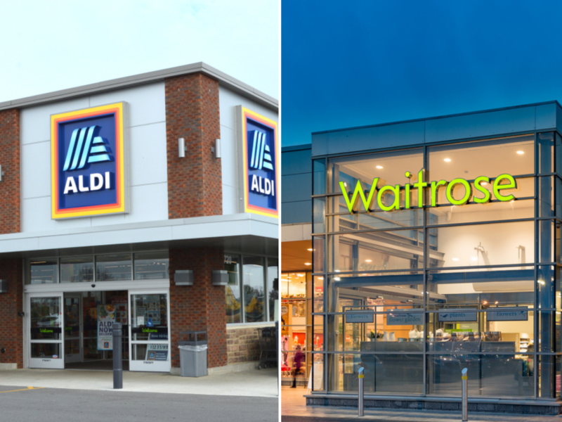 Aldi and Waitrose